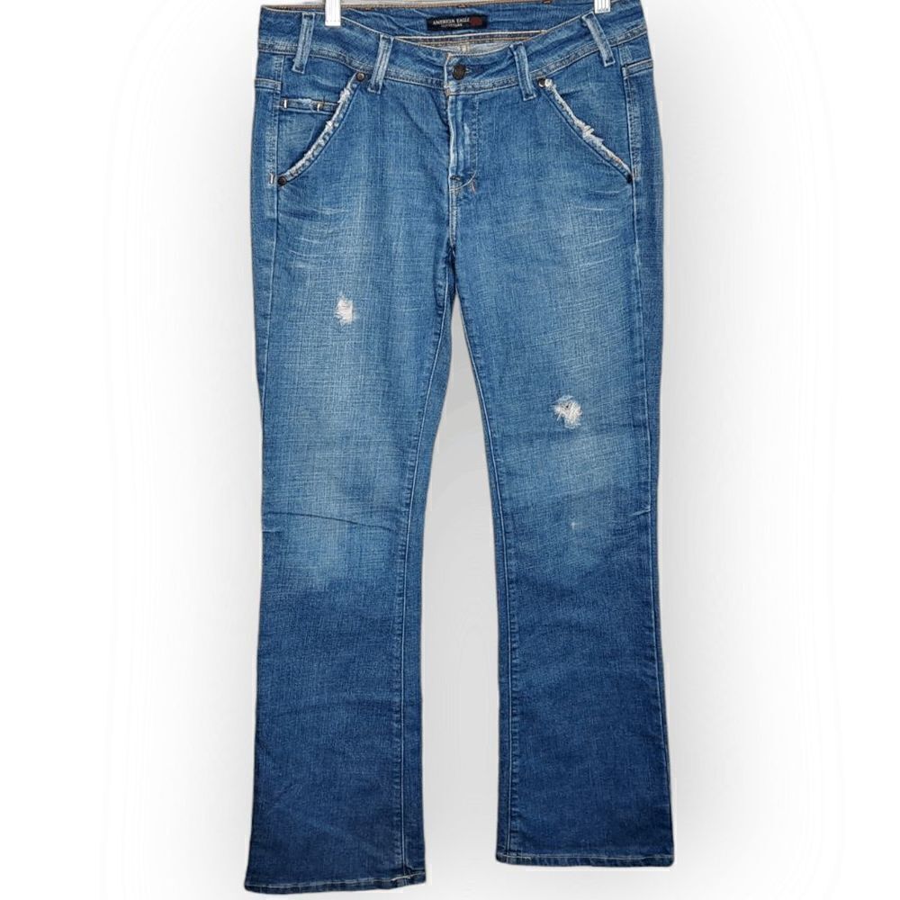 American Eagle Y2K Low Rise Artist Flare Jeans size 6